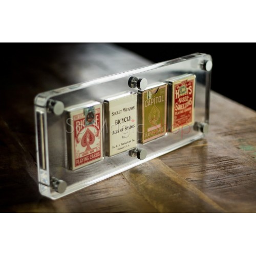 LUCITE CARD CASE - 4 jeux